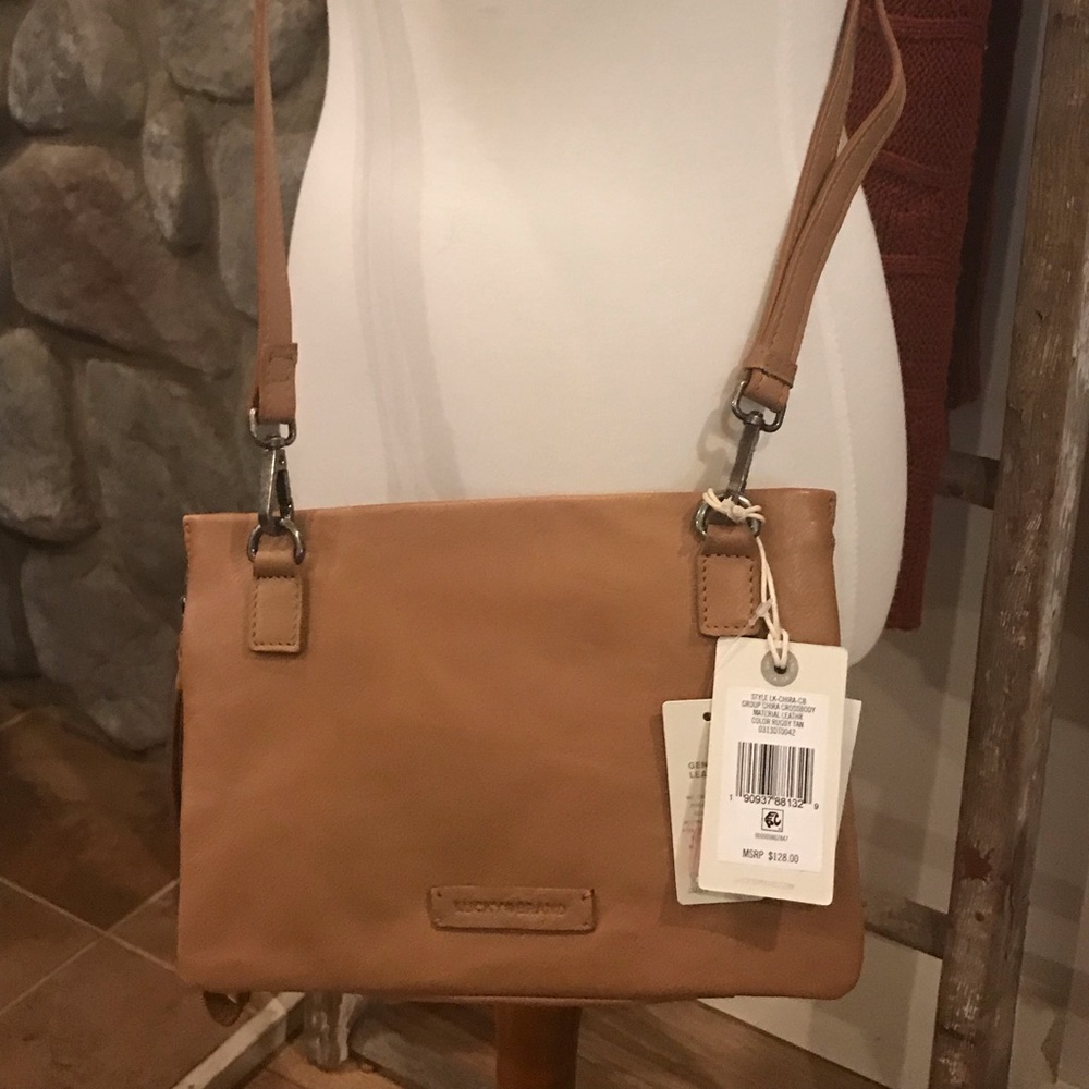 Lucky brand leather crossbody